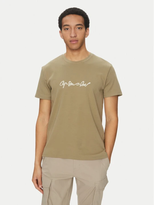 Zdjęcie produktu G-Star Raw T-Shirt G-Script D25150-C812 Zielony Regular Fit