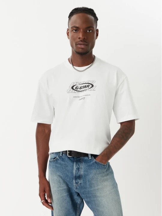 Zdjęcie produktu G-Star Raw T-Shirt Hyper D29377-E385 Biały Relaxed Fit
