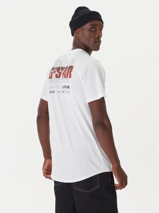 Zdjęcie produktu G-Star Raw T-Shirt Lash Back D26043-C372 Biały Relaxed Fit