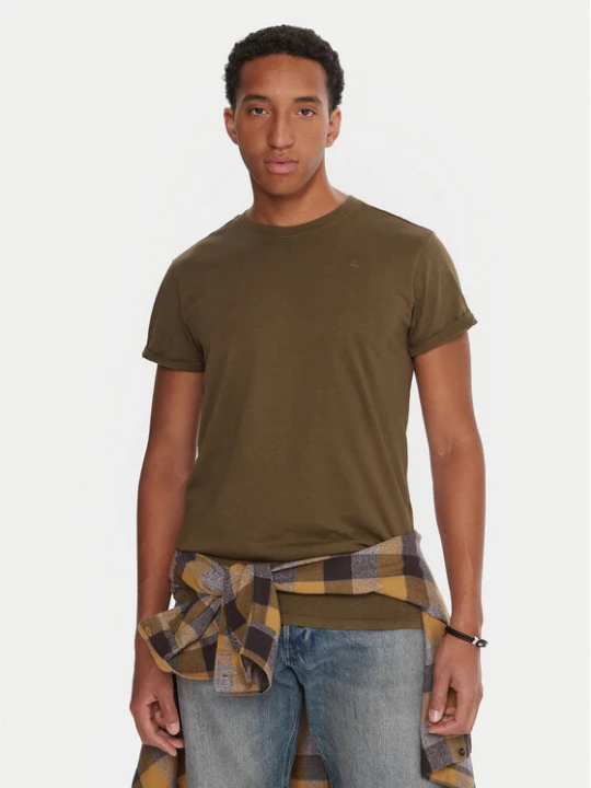 Zdjęcie produktu G-Star Raw T-Shirt Lash D16396-2653 Khaki Regular Fit
