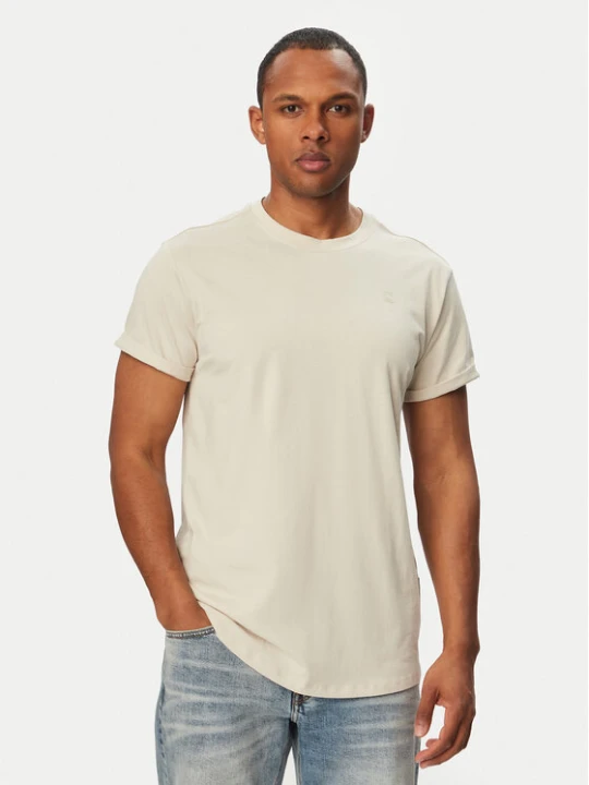 Zdjęcie produktu G-Star Raw T-Shirt Lash D16396-B353 Kremowy Regular Fit