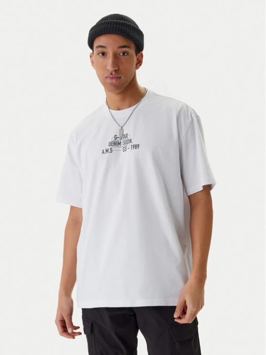 Zdjęcie produktu G-Star Raw T-Shirt Multi Technique D29296-E385 Biały Relaxed Fit