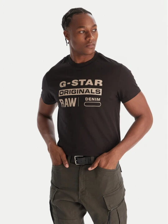 Zdjęcie produktu G-Star Raw T-Shirt Originals D25969-C506 1214 Czarny Regular Fit