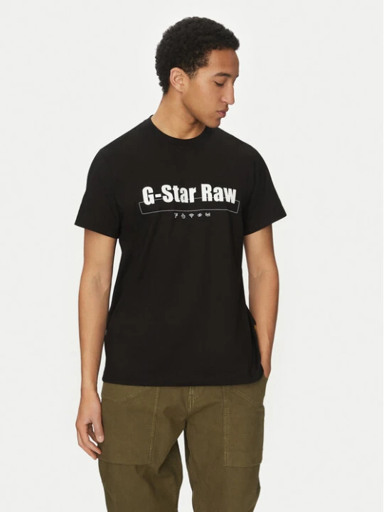 Zdjęcie produktu G-Star Raw T-Shirt Symbols D25970-C336 Czarny Regular Fit