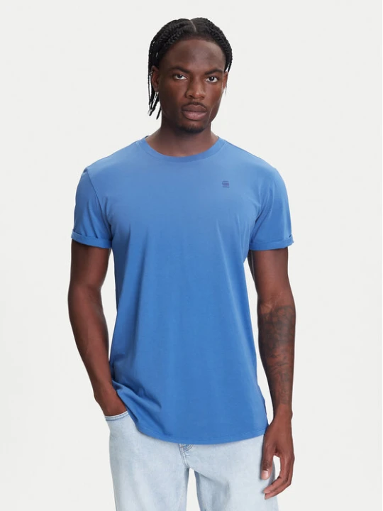 Zdjęcie produktu G-Star Raw T-Shirt Text Back D25971-2653 Niebieski Relaxed Fit