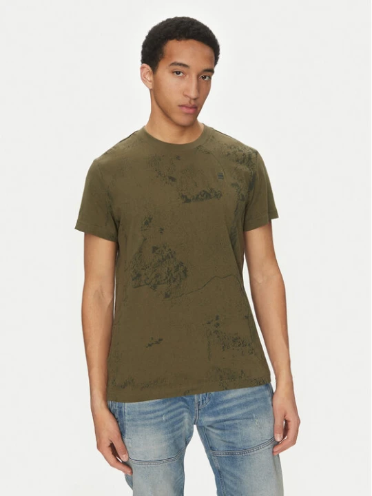 Zdjęcie produktu G-Star Raw T-Shirt Wash D25973-C338 H343 Zielony Regular Fit