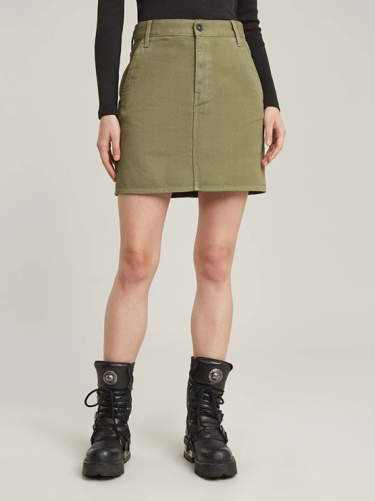 Zdjęcie produktu G-Star Spódnica dżinsowa w kolorze khaki rozmiar: W30