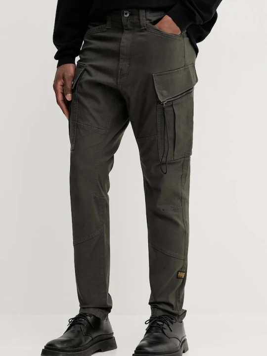Zdjęcie produktu G-Star spodnie skinny męskie bawełniane z elastanem Zip Pkt 3D Skinny Cargo 2.0 zielony