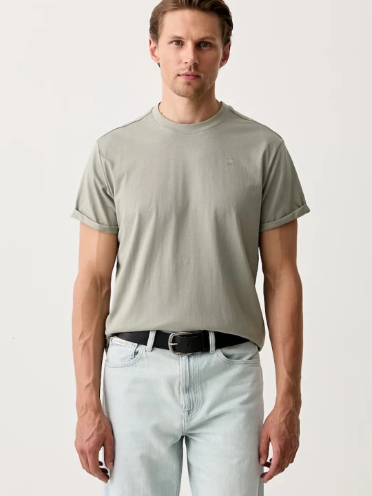 Zdjęcie produktu G-Star T-shirt basic męski bawełniany Lash zielony