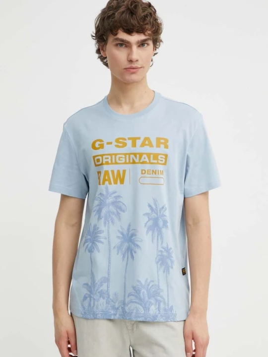 Zdjęcie produktu G-Star t-shirt bawełniany niebieski