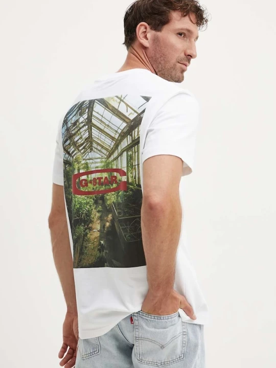 Zdjęcie produktu G-Star t-shirt bawełniany biały