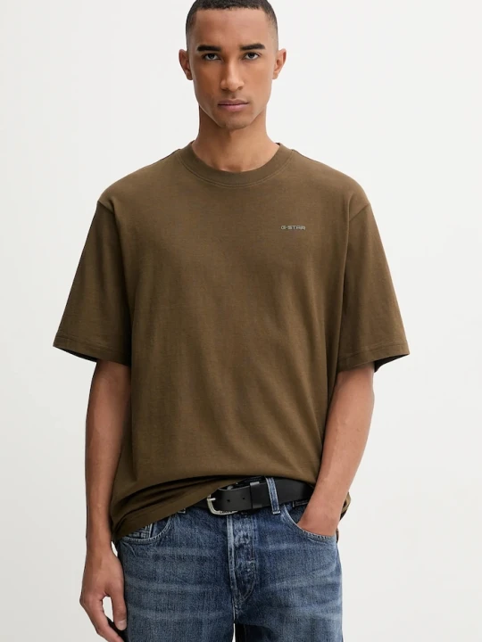 Zdjęcie produktu G-Star t-shirt bawełniany Boxy base brązowy