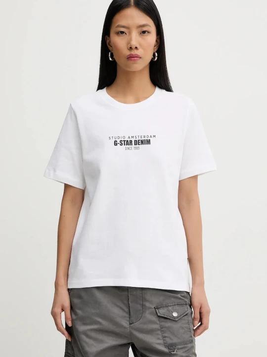 Zdjęcie produktu G-Star t-shirt bawełniany HD gr biały