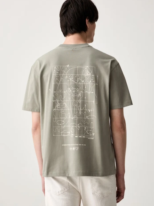 Zdjęcie produktu G-Star T-shirt męski bawełniany Back gr relaxed zielony