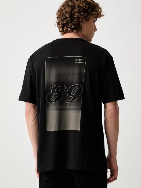 Zdjęcie produktu G-Star T-shirt męski bawełniany Back gr relaxed r t czarny