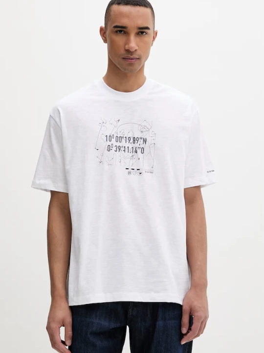 Zdjęcie produktu G-Star T-shirt męski bawełniany Coord gr relaxed biały