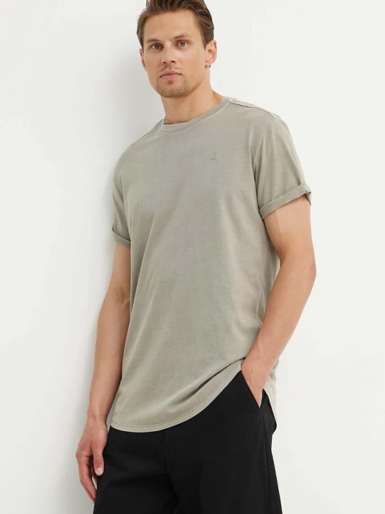 Zdjęcie produktu G-Star t-shirt męski bawełniany Lash beżowy