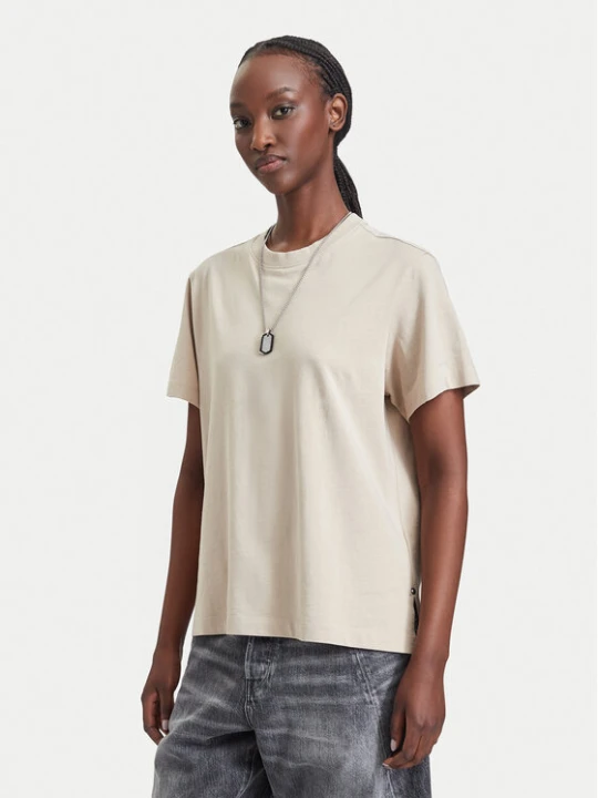 Zdjęcie produktu G-STAR T-Shirt Unit D29896-B771 Beżowy Regular Fit