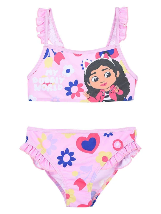 Zdjęcie produktu Gabby's Dollhouse Bikini "Domek Gabi" w kolorze jasnoróżowym rozmiar: 98