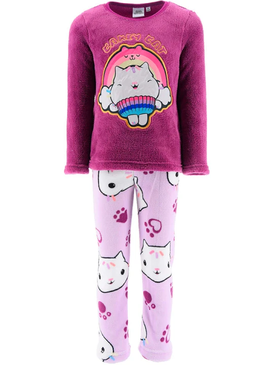 Zdjęcie produktu Gabby's Dollhouse Piżama polarowa "Domek Gabi" w kolorze fioletowym rozmiar: 98