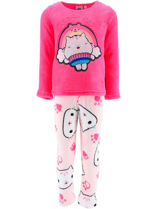 Zdjęcie produktu Gabby's Dollhouse Piżama polarowa "Domek Gabi" w kolorze różowym rozmiar: 104