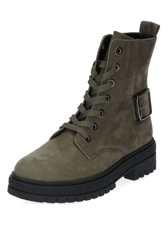 Zdjęcie produktu Gabor Skórzane botki w kolorze khaki rozmiar: 38, 5