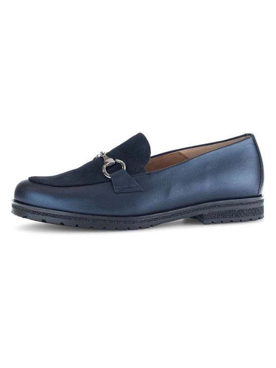 Zdjęcie produktu Gabor Skórzane slippersy w kolorze granatowym rozmiar: 38
