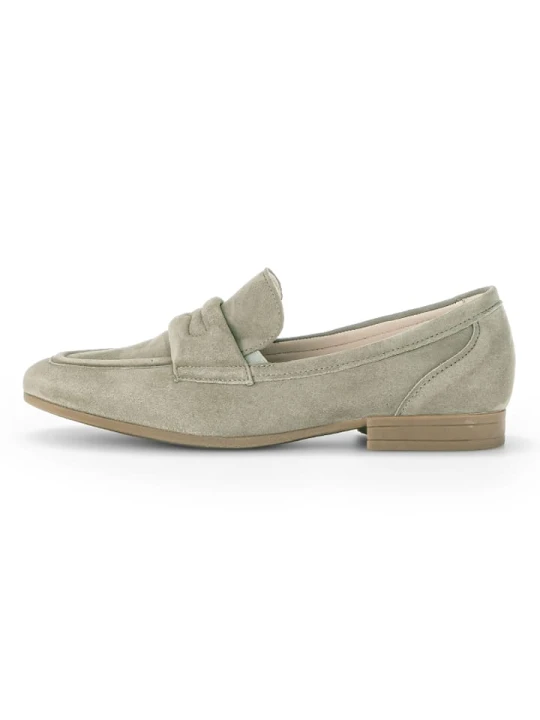 Zdjęcie produktu Gabor Skórzane slippersy w kolorze khaki rozmiar: 38, 5