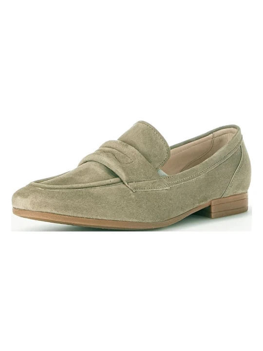Zdjęcie produktu Gabor Skórzane slippersy w kolorze khaki rozmiar: 38, 5