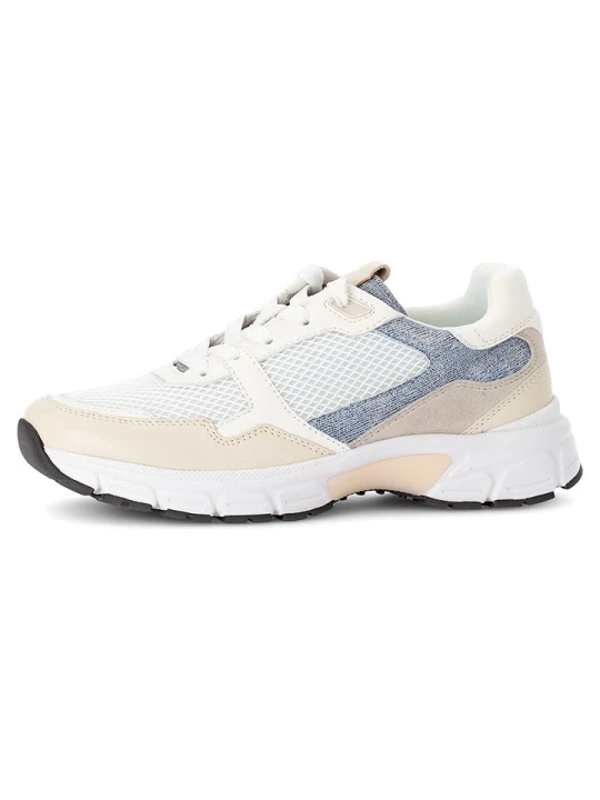 Zdjęcie produktu Gabor Skórzane sneakersy w kolorze beżowo-błękitno-białym rozmiar: 37, 5