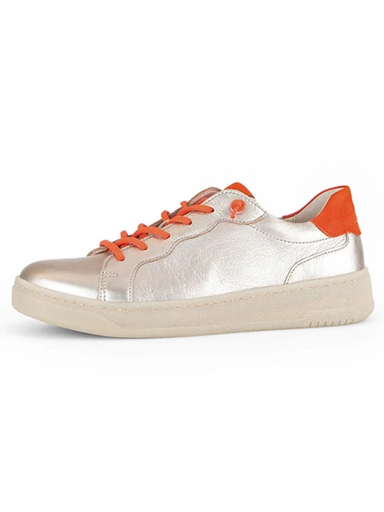 Zdjęcie produktu Gabor Skórzane sneakersy w kolorze beżowo-pomarańczowym rozmiar: 38