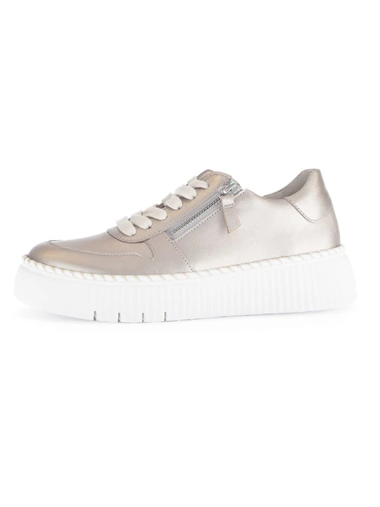 Zdjęcie produktu Gabor Skórzane sneakersy w kolorze beżowym rozmiar: 37, 5