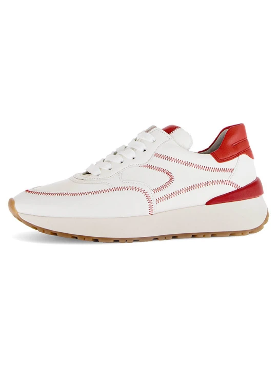 Zdjęcie produktu Gabor Skórzane sneakersy w kolorze biało-czerwonym rozmiar: 39