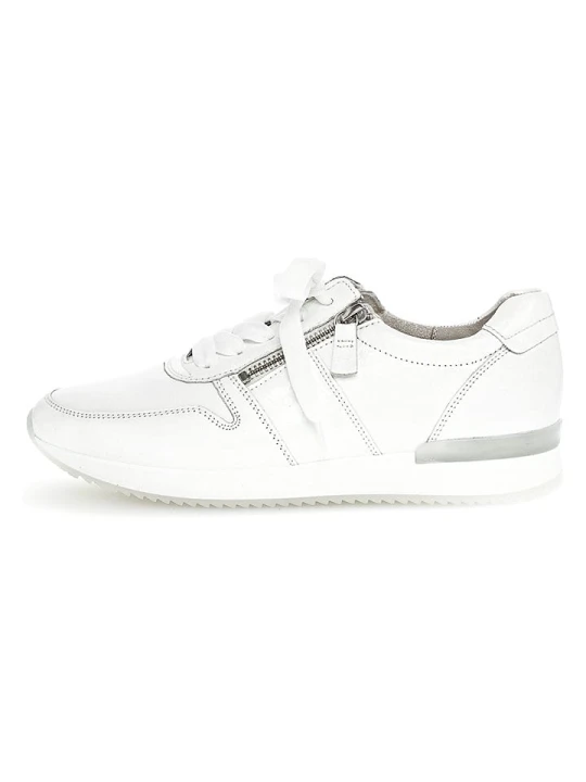 Zdjęcie produktu Gabor Skórzane sneakersy w kolorze białym rozmiar: 36