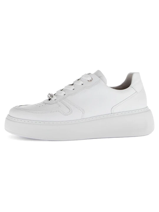 Zdjęcie produktu Gabor Skórzane sneakersy w kolorze białym rozmiar: 38