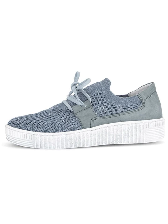 Zdjęcie produktu Gabor Skórzane sneakersy w kolorze błękitnym rozmiar: 37