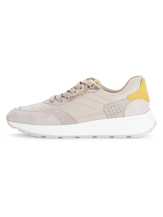 Zdjęcie produktu Gabor Skórzane sneakersy w kolorze jasnoróżowo-żółtym rozmiar: 37, 5
