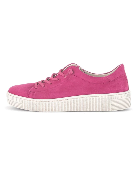Zdjęcie produktu Gabor Skórzane sneakersy w kolorze różowym rozmiar: 36