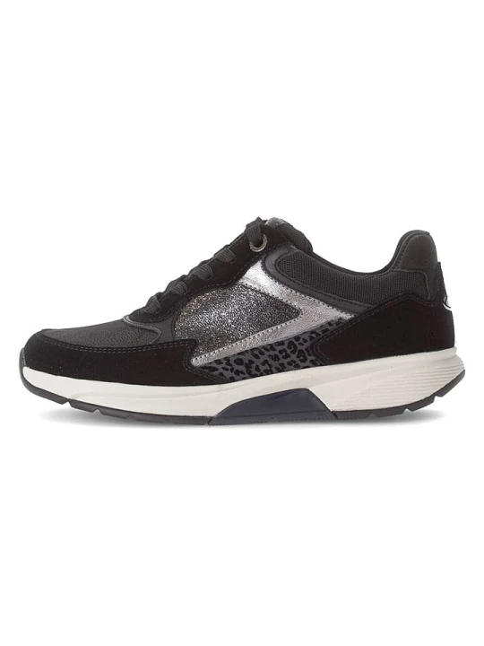 Zdjęcie produktu Gabor Skórzane sneakersy w kolorze srebrno-czarnym rozmiar: 38