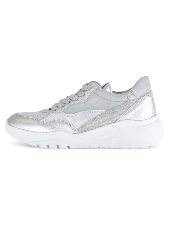 Zdjęcie produktu Gabor Skórzane sneakersy w kolorze srebrno-szarym rozmiar: 38