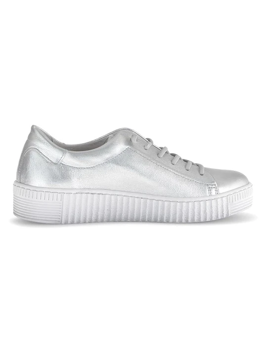 Zdjęcie produktu Gabor Skórzane sneakersy w kolorze srebrnym rozmiar: 37, 5