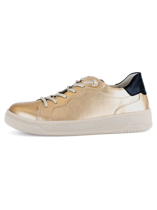 Zdjęcie produktu Gabor Skórzane sneakersy w kolorze złoto-czarnym rozmiar: 37