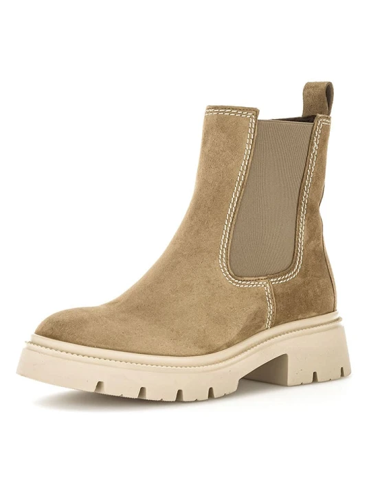 Zdjęcie produktu Gabor Skórzane sztyblety w kolorze khaki rozmiar: 40