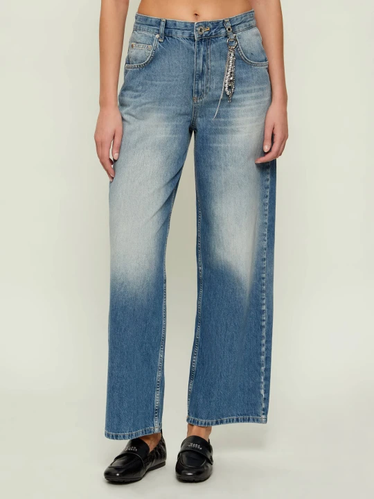 Zdjęcie produktu Gaëlle Paris Jeansy | Boyfriend fit niebieski