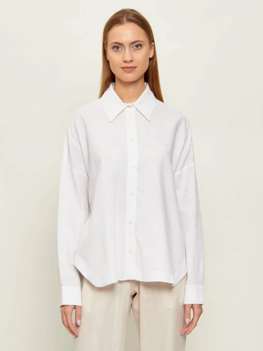 Zdjęcie produktu Gaëlle Paris Lniana koszula MANICA | Loose fit biały