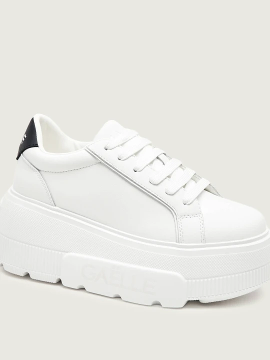 Zdjęcie produktu Gaëlle Paris Skórzane sneakersy ADDICT biały