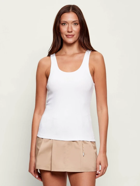 Zdjęcie produktu Gaëlle Paris Top | Slim Fit biały