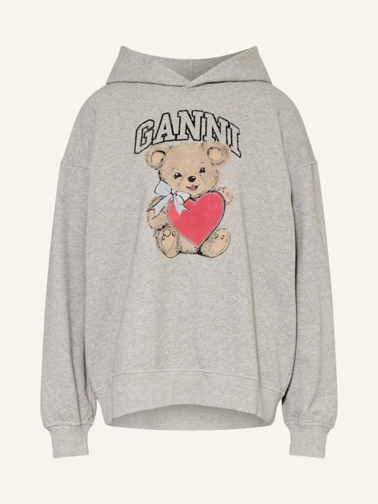 Zdjęcie produktu Ganni Bluza Z Kapturem Oversize grau SZARY