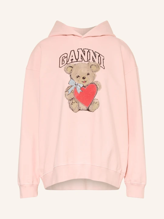 Zdjęcie produktu Ganni Bluza Z Kapturem Oversize rosa RÓŻOWY