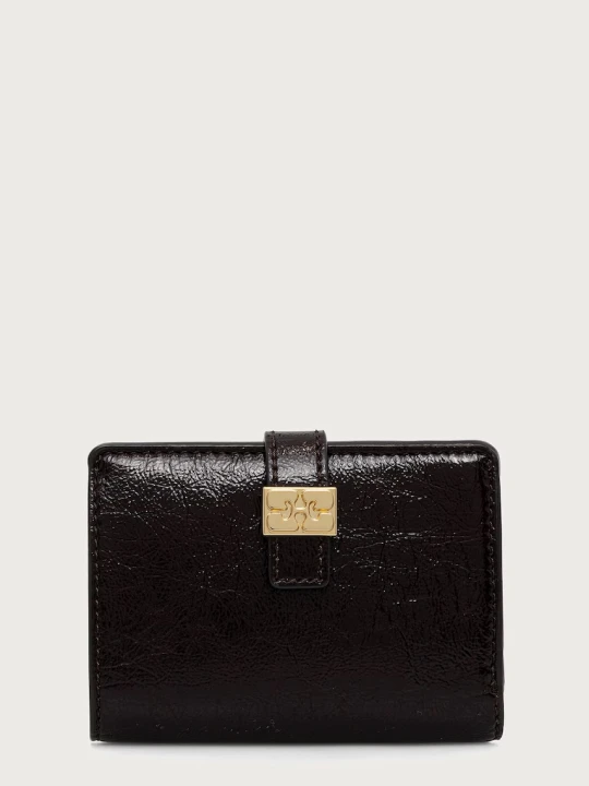 Zdjęcie produktu GANNI Card Holder Deep Shine portfel z imitacji skóry damski
